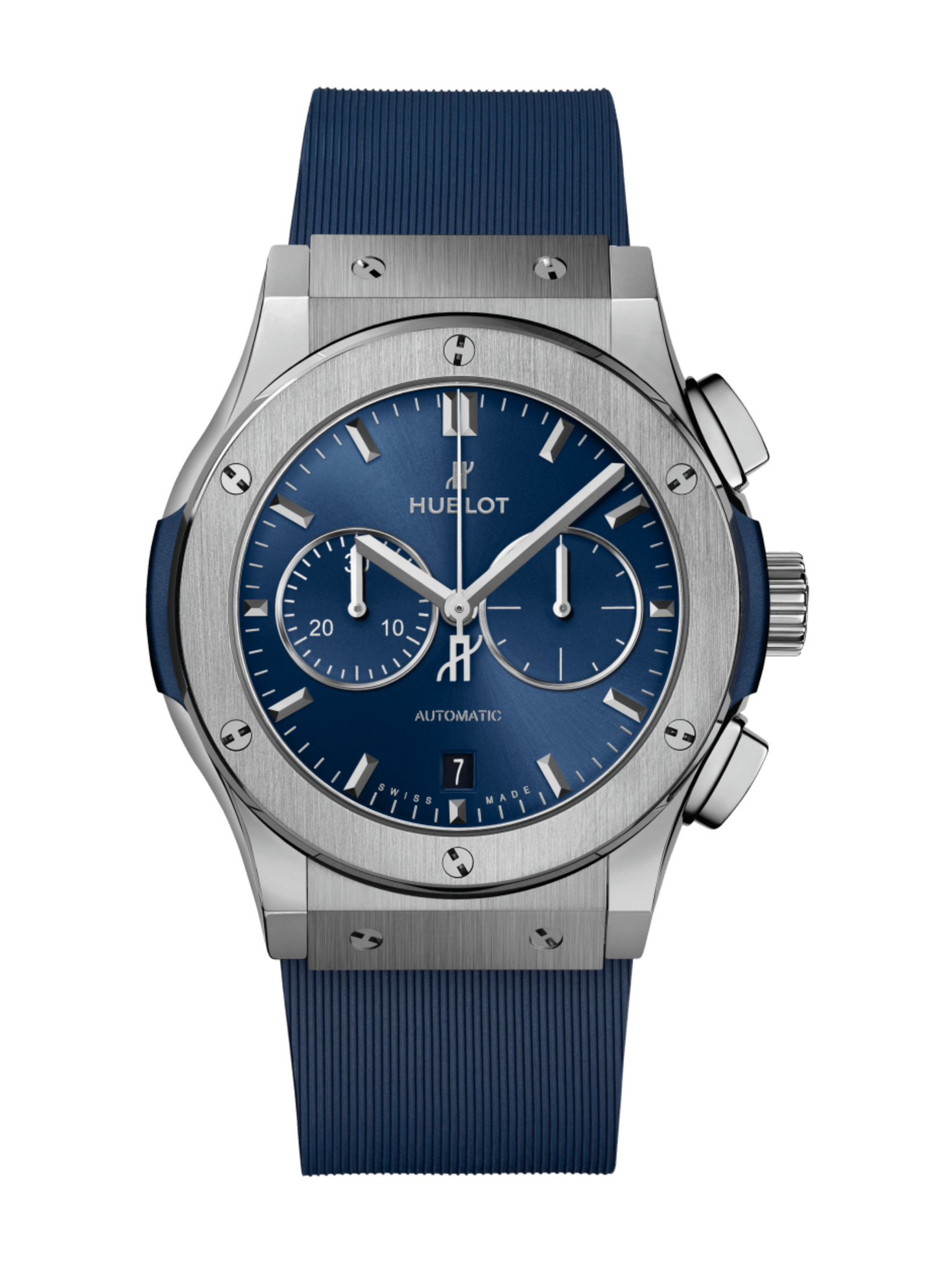 HUBLOT CLASSIC FUSION
CHRONOGRAPH TITANIUM BLUE