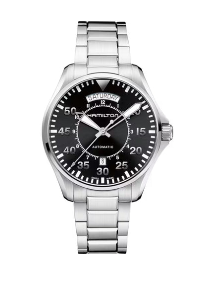 HAMILTON KHAKI AVIATION
PILOT DAY DATE AUTO